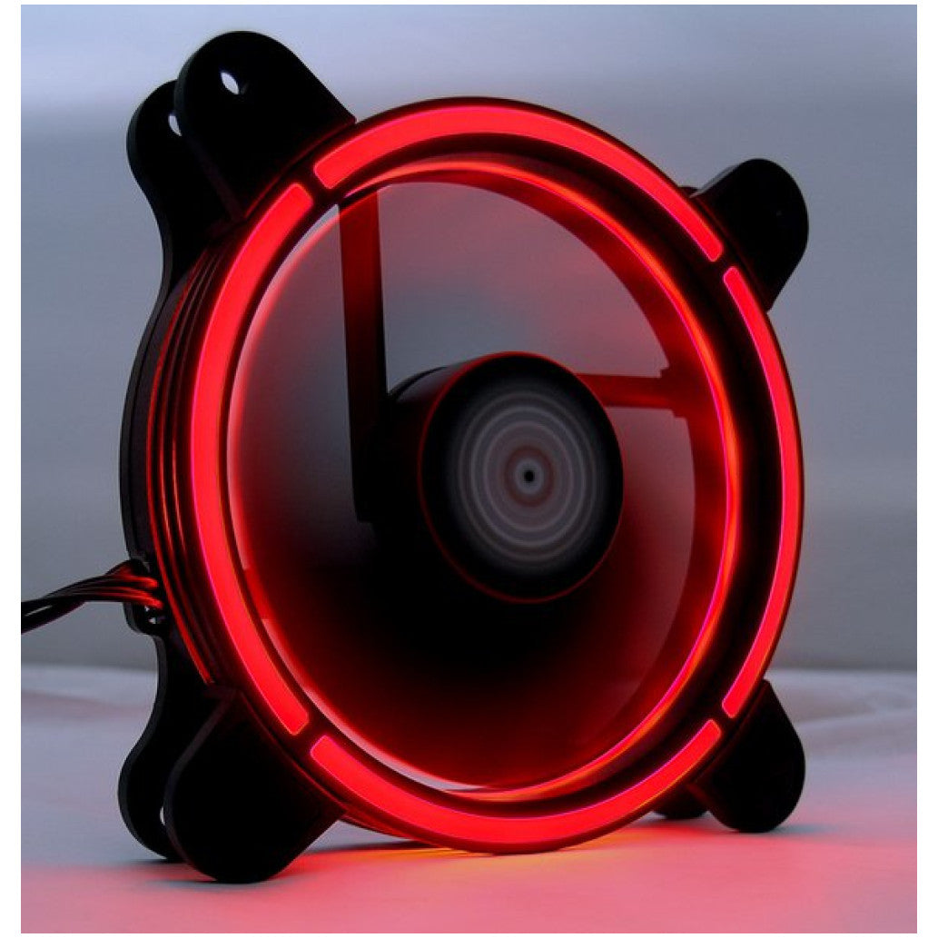 Ventilator LC Power LC-CF-RGB 120mm, črna RGB (2x ventilator, 1x RGB trak)