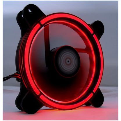 Ventilator LC Power LC-CF-RGB 120mm, črna RGB (2x ventilator, 1x RGB trak)