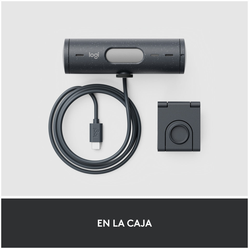 Spletna kamera Logitech BRIO 500 4MP FHD 30FPS 90° USB-C grafitna Autofokus 4xdigitalni zoom dvojni mikrofon pokrov za lečo (960-001422)