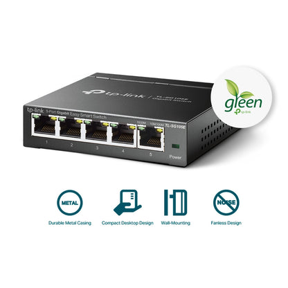 STIKALO 5-PORT TP-Link Easy Smart 100/1000 (TL-SG105E)