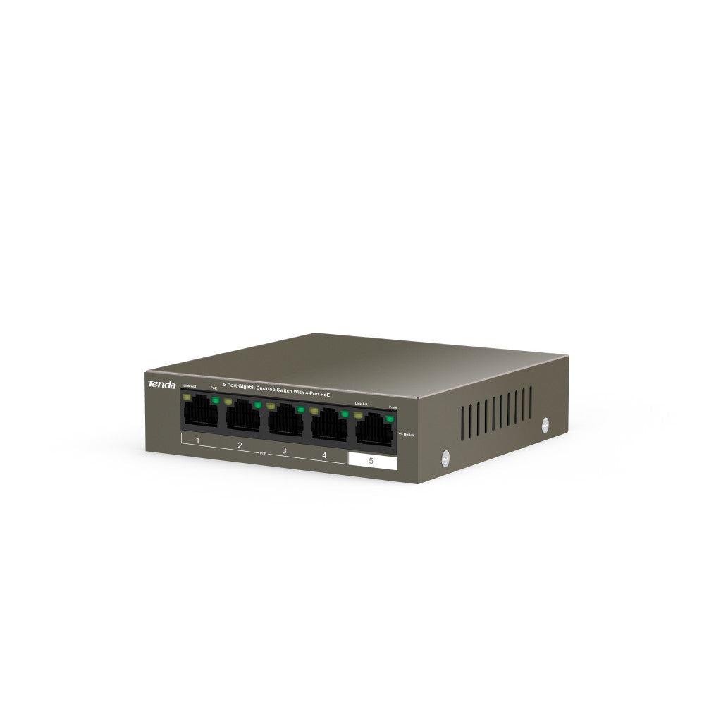 STIKALO 5-PORT Tenda 100/1000 PoE (TEG1105P-4-63W)