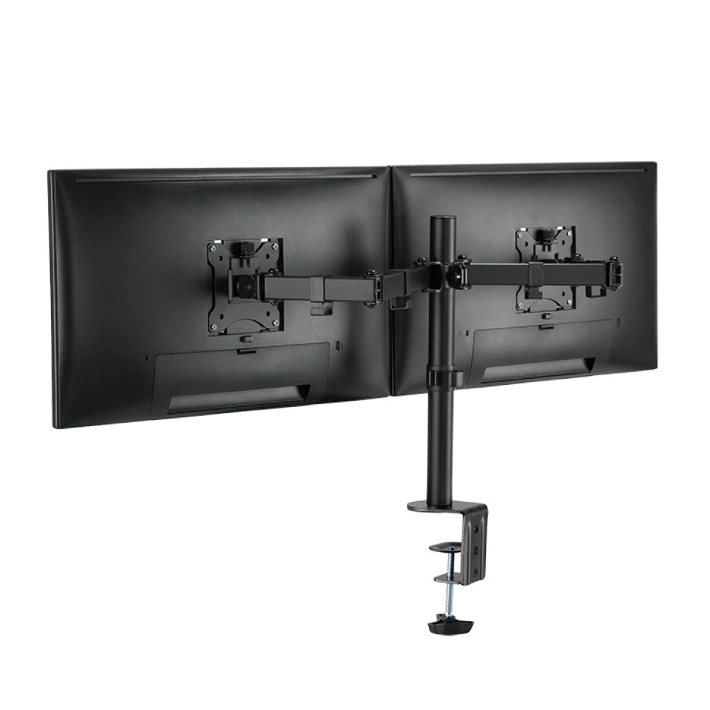 Nosilec za LCD monitor dvojni 33 - 82 cm (13"-32") do 8kg na roko - pritrditev na rob mize LogiLink (BP0098)