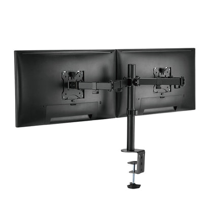 Nosilec za LCD monitor dvojni 33 - 82 cm (13"-32") do 8kg na roko - pritrditev na rob mize LogiLink (BP0098)