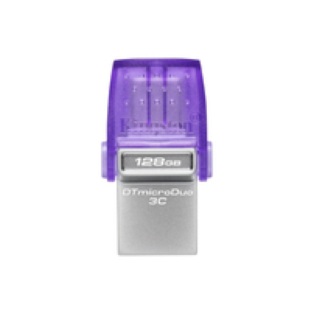 Spominski ključek 128GB USB 3.2/USB-C Kingston DT microDuo3G3 200MB/s - plastičen/microduo/moder (DTDUO3CG3/128GB)