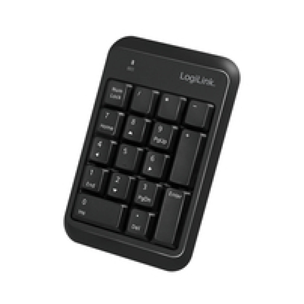 Tipkovnica LogiLink numerična, 17 gumbov brezžična Bluetooth V5.1 črna (ID0201)