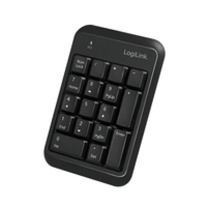Tipkovnica LogiLink numerična, 17 gumbov brezžična Bluetooth V5.1 črna (ID0201)
