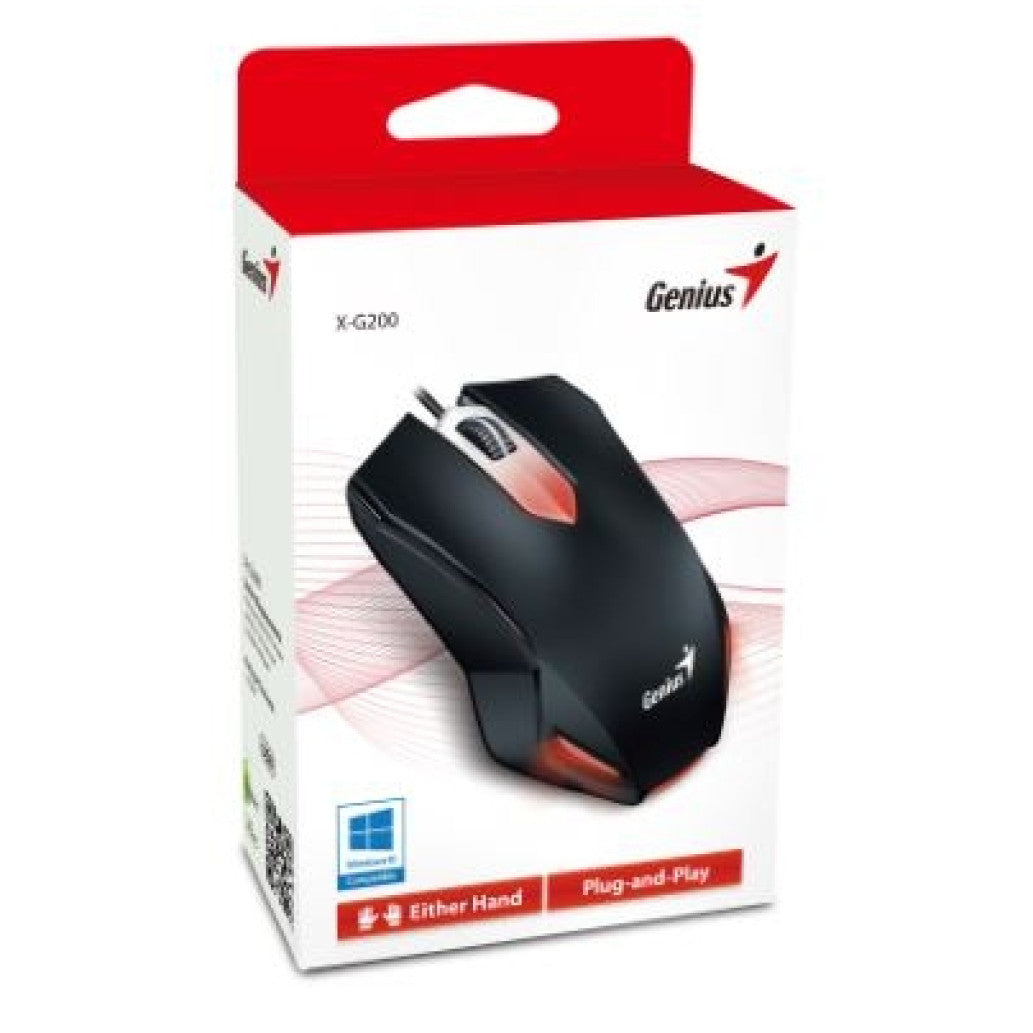 Gaming miška Žična Genius X-G200 , črna (31040034100)