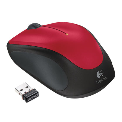 Miš  Logitech NoteBook Brezžična M235 optična nano rdeča (910-002496)