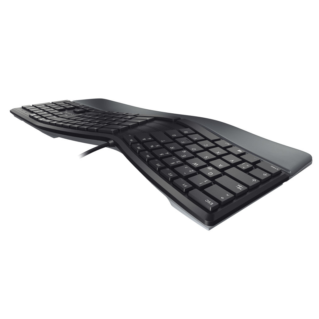 Tipkovnica USB Cherry KC 4500 ERGO UK | SLO gravura črna (JK-4500GB-2)