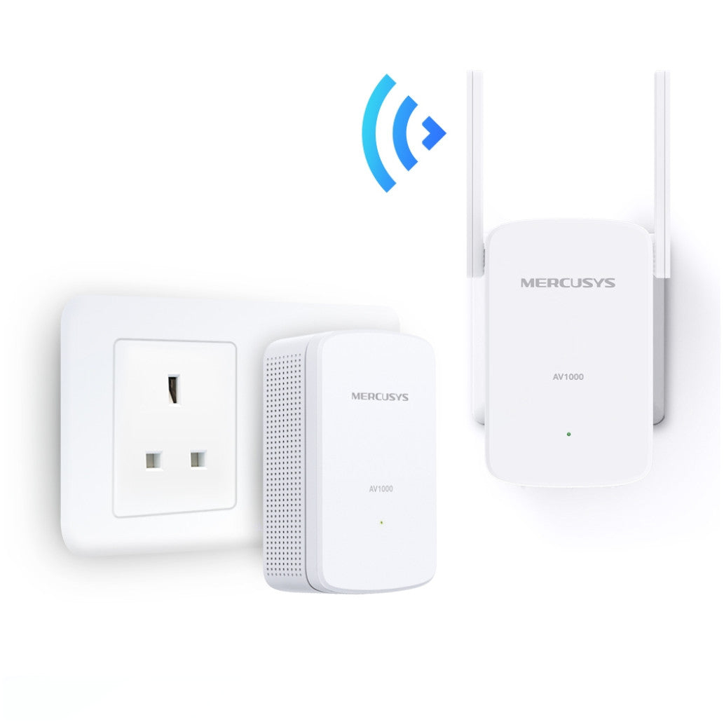 HPAV Powerline 1xLAN RJ45 220V MERCUSYS 300Mb/s (1+1) WLAN (MP510)