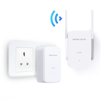 HPAV Powerline 1xLAN RJ45 220V MERCUSYS 300Mb/s (1+1) WLAN (MP510)