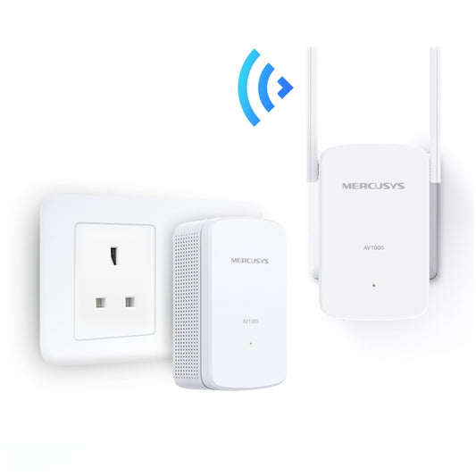 HPAV Powerline 1xLAN RJ45 220V MERCUSYS 300Mb/s (1+1) WLAN (MP510)