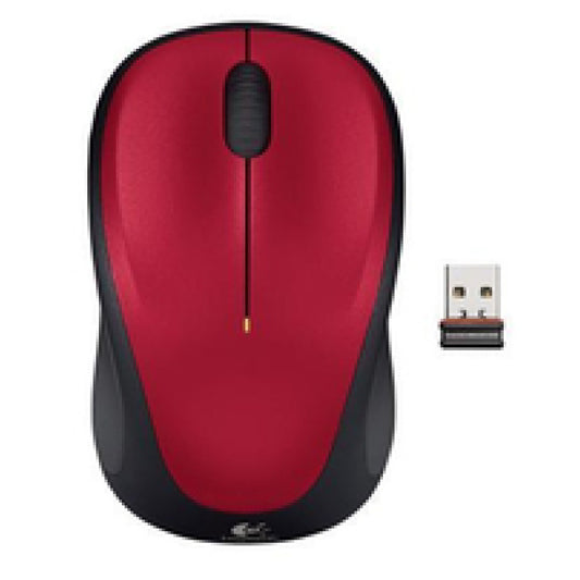 Miš  Logitech NoteBook Brezžična M235 optična nano rdeča (910-002496)
