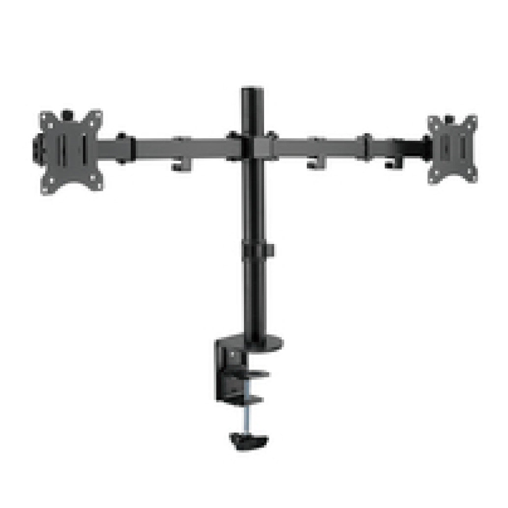 Nosilec za LCD monitor dvojni 33 - 82 cm (13"-32") do 8kg na roko - pritrditev na rob mize LogiLink (BP0098)