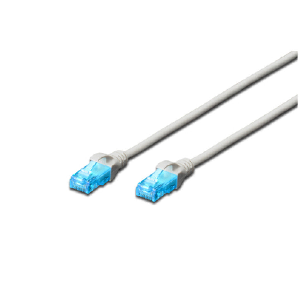 KABEL PATCH UTP Cat 5e  5,00m  RJ45 10/100 Digitus - siv (DK-1511-050)