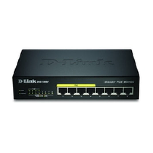 STIKALO 8-PORT D-link 100/1000 1000 (DGS-1008P/E)