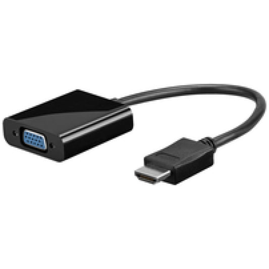 Adapter HDMI (m) => VGA (ž) 15cm Goobay - črn (68793)