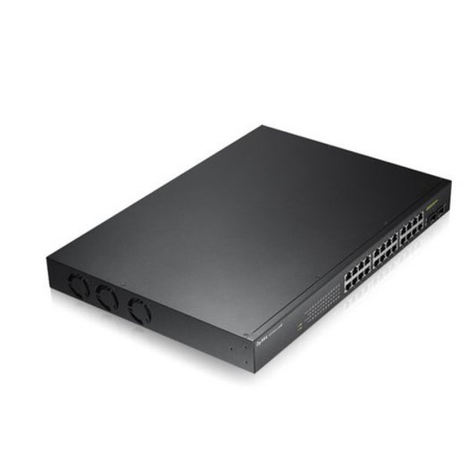 STIKALO 24-PORT 2xSFP ZyXEL 100/1000 PoE Managed Rackmount (GS190024HPV2-EU0101F)