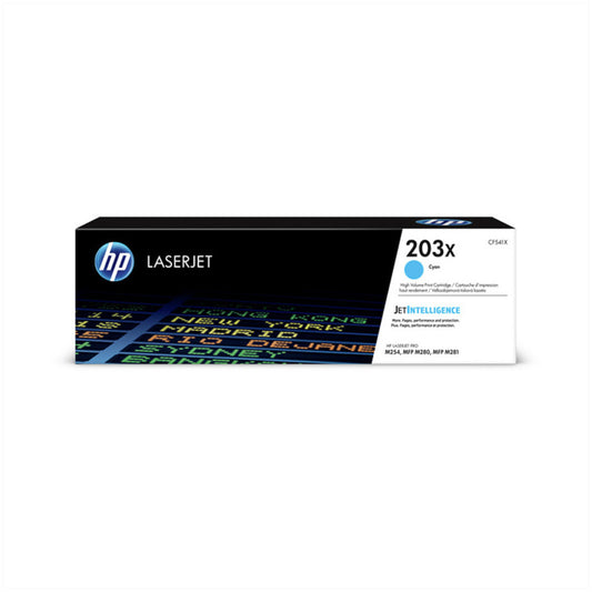 TONER HP 203X CYAN ZA COLOR LJ Pro M254dn, M365dw, MFP M280nw, M281cdw, M281fdn (2.500 STRANI) (CF541X)