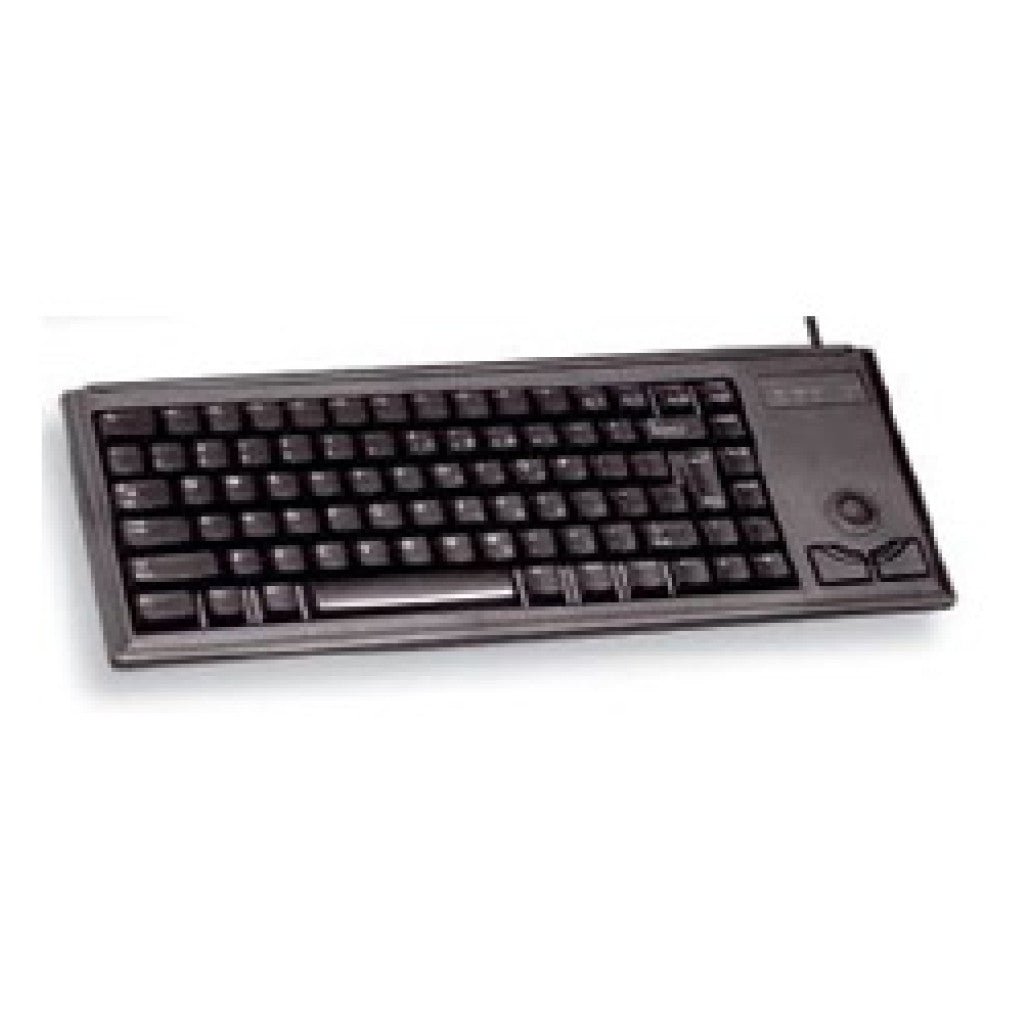 Tipkovnica Žična Cherry G84-4420 UK | črna + vgrajena miška (G84-4420LUBEU-2)