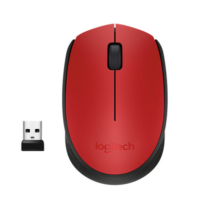 Miš Logitech brezžična optična za notesnike M171 rdeča nano (910-004641)