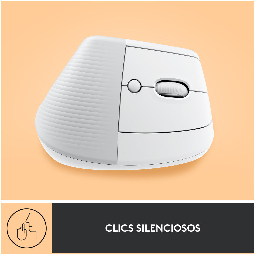Miš brezžična + Bluetooth Logitech Lift Vertical za desničarje 4000DPI ergonomična bela (910-006475)