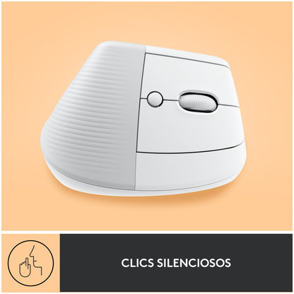 Miš brezžična + Bluetooth Logitech Lift Vertical za desničarje 4000DPI ergonomična bela (910-006475)