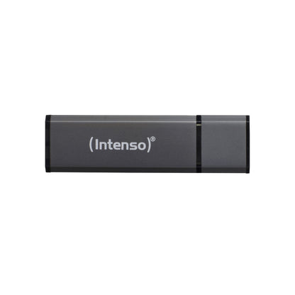 Spominski ključek 16GB USB 2.0 Intenso Alu Line 28MB/s 6,5MB/s aluminij s pokrovčkom črn (3521471)