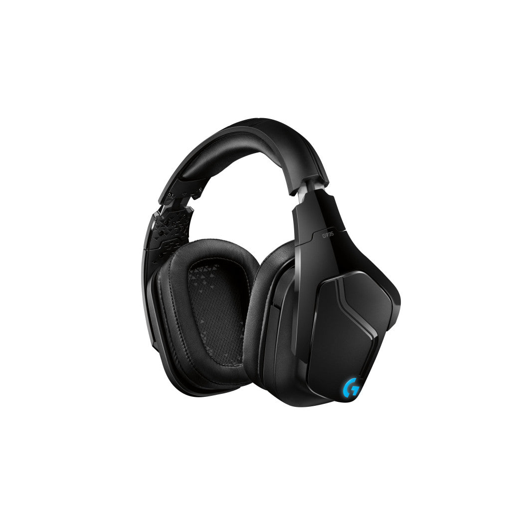 Slušalke brezžične Logitech naglavne BT/1x3,5mm G935 črna LightSync Gaming (981-000744)