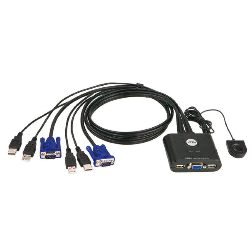 Podatkovni preklopnik 2:1 VGA/USB/ s kabli CS22U Aten