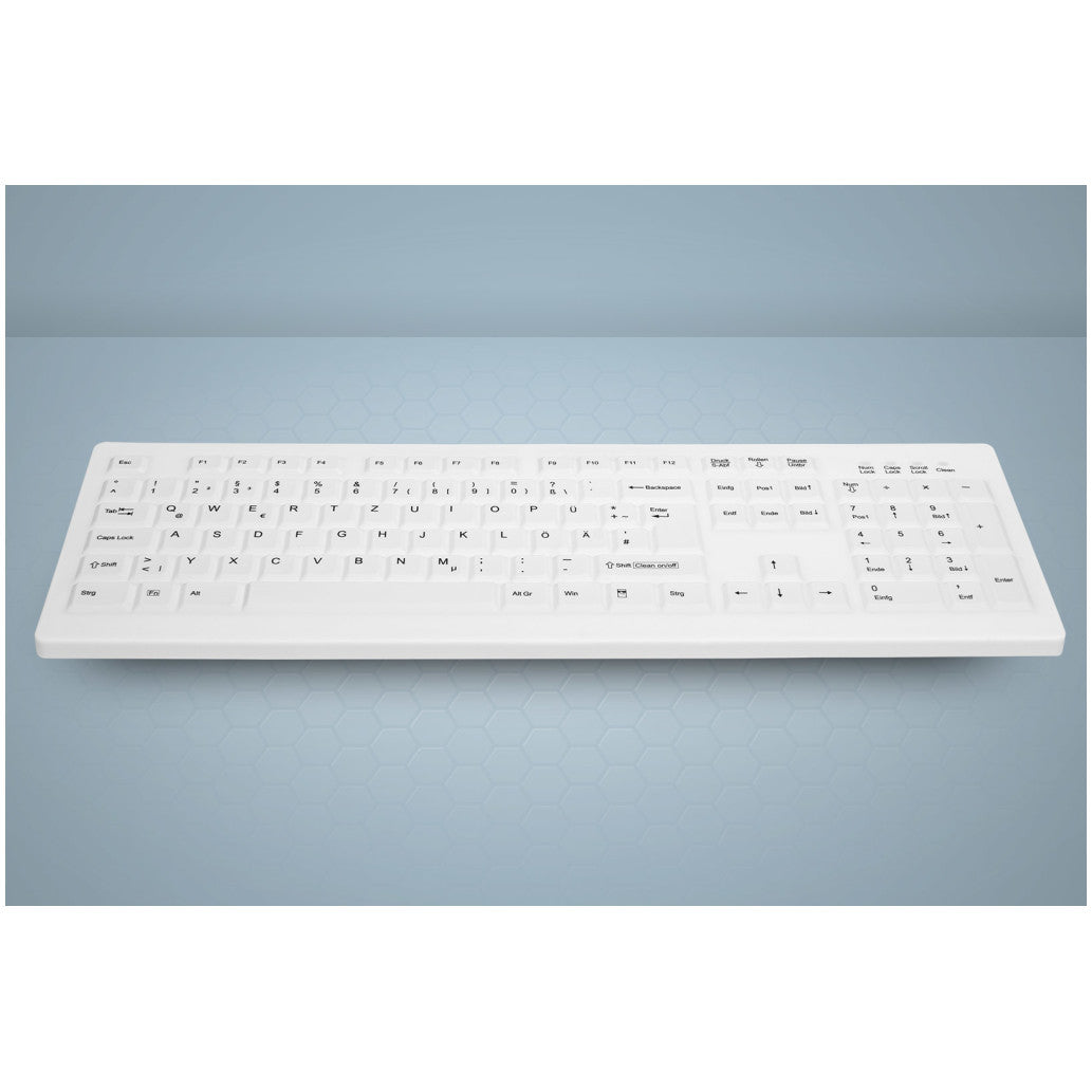 Tipkovnica brezžična Cherry AK-C8100 DE | bela (AK-C8100F-FUS-W/GE)