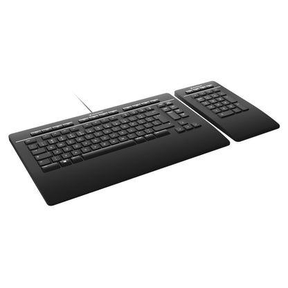 Tipkovnica Žična 3Dconnexion Keyboard Pro US international | SLO gravura črna + NumPad (3DX-700092)
