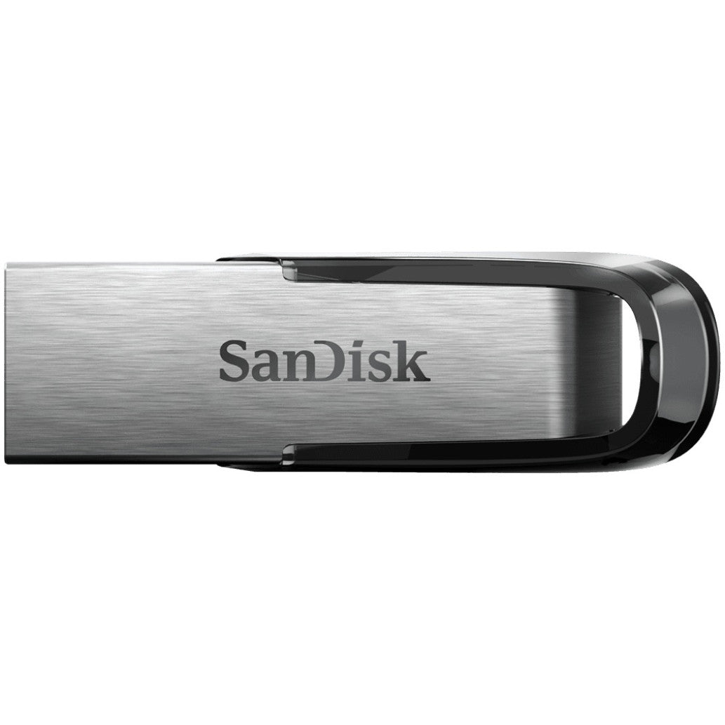 Spominski ključek 256GB USB3.0 Sandisk Ultra Flair 150MB/s 60MB/s kovinski-plastičen brez pokrovčka črno-srebrn Enkripcija 128-bit AES (SDCZ73-256G-G46)