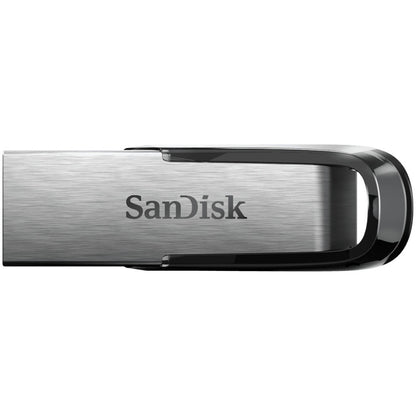 Spominski ključek 256GB USB3.0 Sandisk Ultra Flair 150MB/s 60MB/s kovinski-plastičen brez pokrovčka črno-srebrn Enkripcija 128-bit AES (SDCZ73-256G-G46)