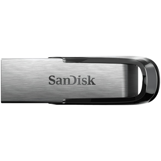 Spominski ključek 256GB USB3.0 Sandisk Ultra Flair 150MB/s 60MB/s kovinski-plastičen brez pokrovčka črno-srebrn Enkripcija 128-bit AES (SDCZ73-256G-G46)