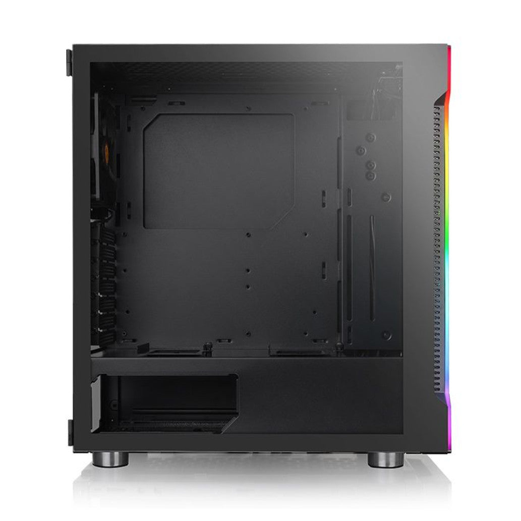 Ohišje Thermaltake  H200 TG MidiATX - črna RGB