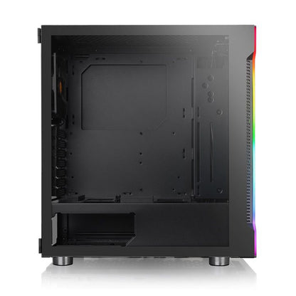 Ohišje Thermaltake  H200 TG MidiATX - črna RGB