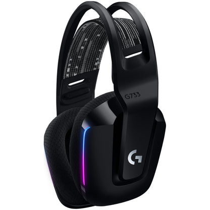 Slušalke gaming Logitech brezžične G733 Lightspeed 2,4Hz - črne (981-000864)