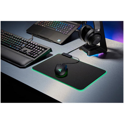 Podloga za miško Razer mikrovlakna 355x255x4mm Goliathus Chroma RGB osvetlitev črna (RZ02-02500100-R3M1)