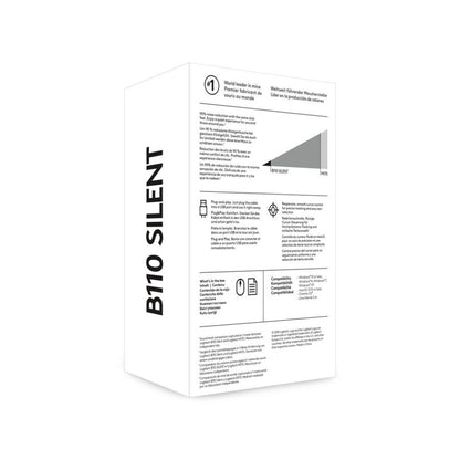 Miš  Logitech USB B110 Optična Silent OEM črna - For Business (910-005508)