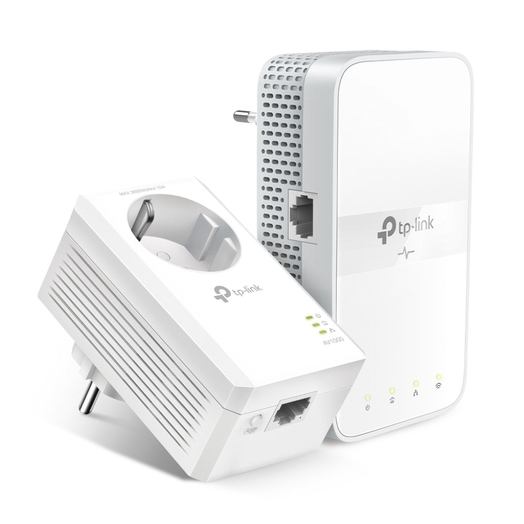 HPAV Powerline 1xLAN RJ45 220V TP-Link 1000Mbit/s (1+1) WLAN (TL-WPA7617 KIT)