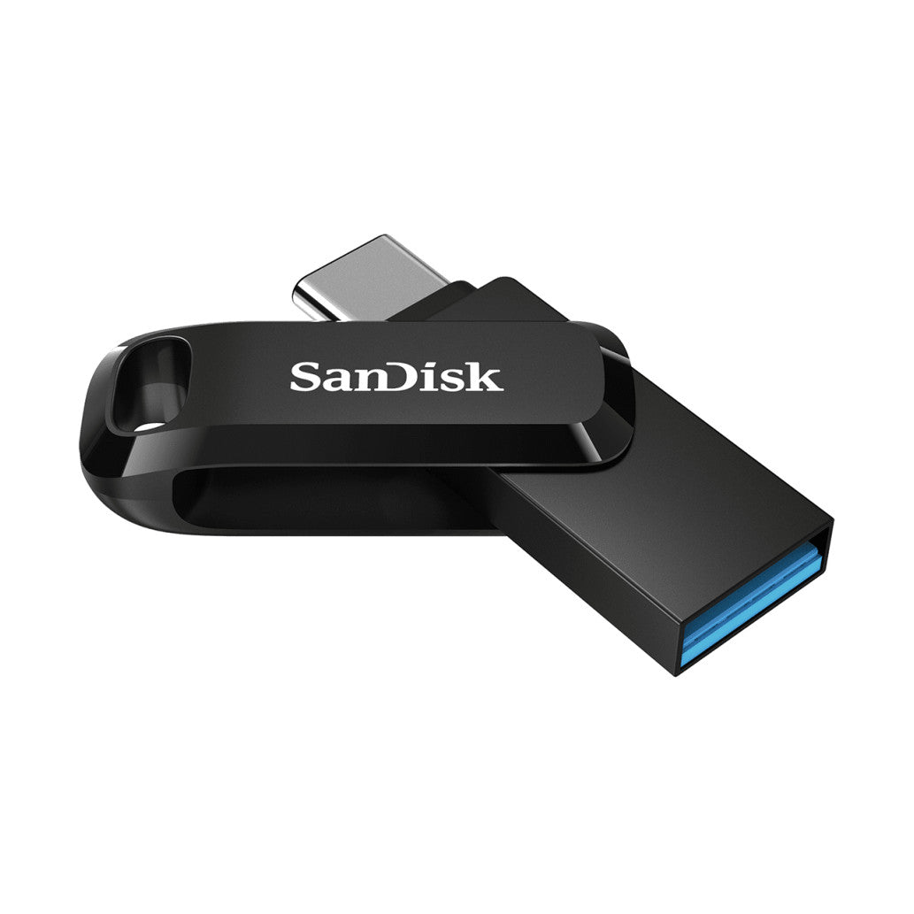 Spominski ključek 64GB USB-C USB3.2 Sandisk Dual Drive Go 150MB/s plastičen vrtljiv črn (SDDDC3-064G-G46)