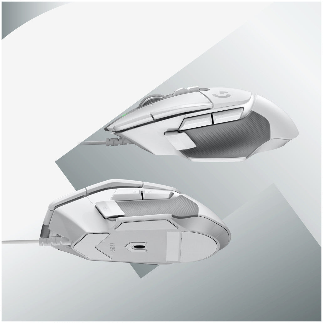 Gaming miška Žična Logitech G502 X , bela (910-006146)