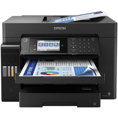 Tiskalnik multifunkcijski brizgalni barvni Epson EcoTank Office Pro A3 15160 A3 duplex tisk duplex skeniranje faks USB LAN WiFi 25ppm (C11CH71402)