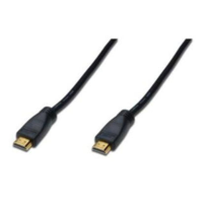 Kabel HDMI(m)=>HDMI(m) v1.4 20,00m kabel z ojačevalcem pozlačeni kontakti črn Digitus (AK-330105-200-S)