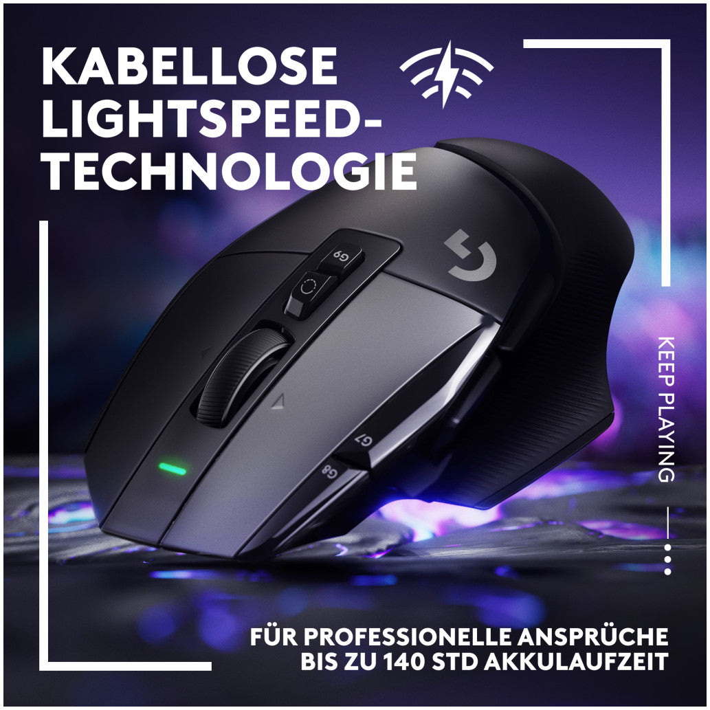Gaming miška brezžična Logitech G502 X LightSpeed, črna (910-006180)