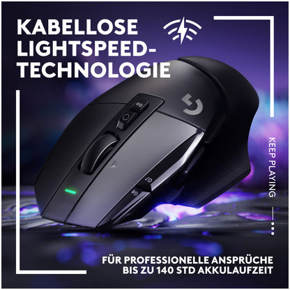 Gaming miška brezžična Logitech G502 X LightSpeed, črna (910-006180)