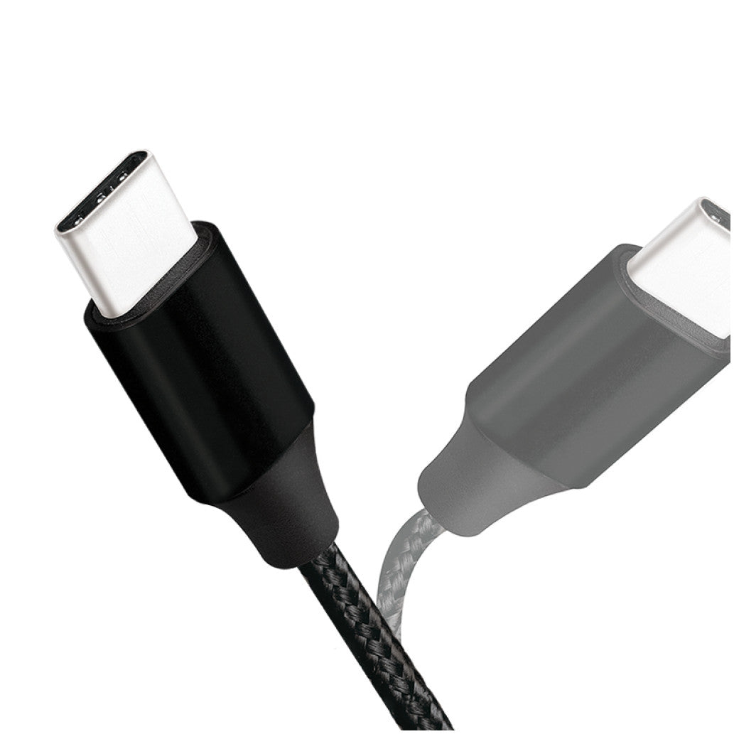 Kabel USB-C (m) => USB-A (m) 2.0 tekstil ovoj 1,0m 5V/3A 480MBs LogiLink črn (CU0140)