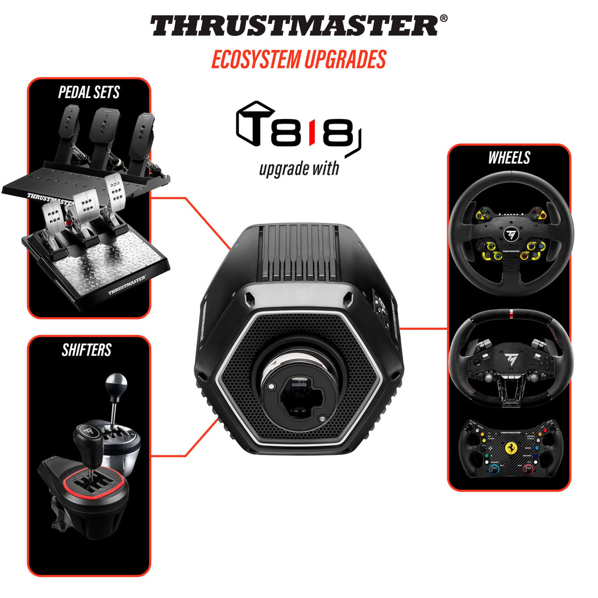 THRUSTMASTER T818 DIRECT DRIVE WHEEL BASE BLACK EDITION PC