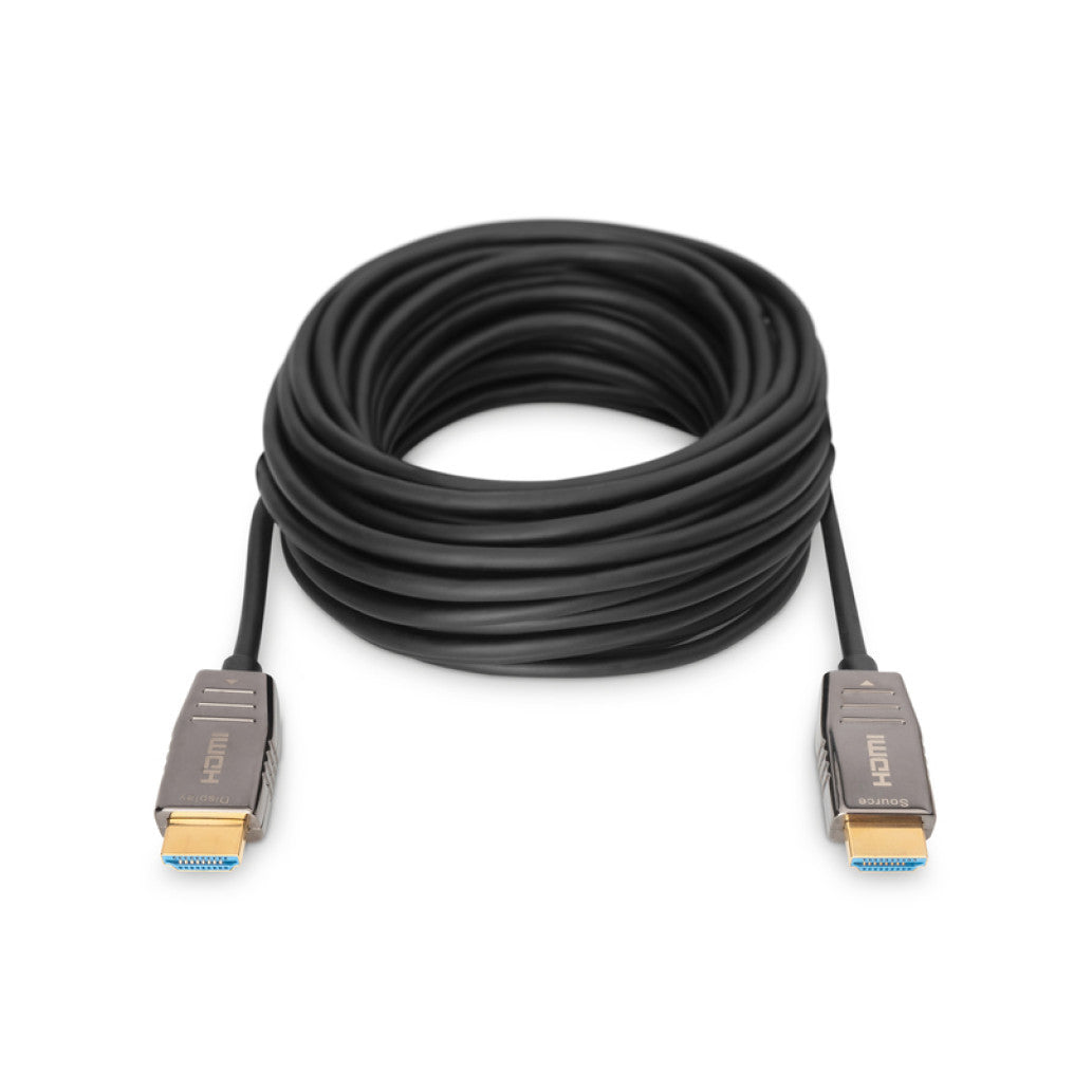 Kabel HDMI(m)=>HDMI(m) v2.1 10,00m UHD 8K/60Hz AOC hibridni optični črn Digitus (AK-330126-100-S)